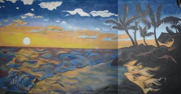 Heb je saaie tuinmuren,graffiti stijl beschikbaar voor biedingen