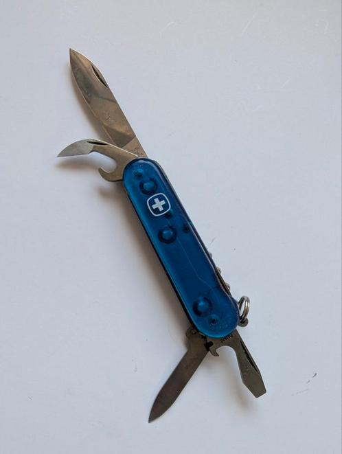 Wenger commander blauw, Caravans en Kamperen, Kampeergereedschap, Zo goed als nieuw, Ophalen of Verzenden