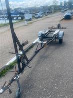 (Zeil)boot trailer, Watersport en Boten, Boottrailers, Ophalen, Zo goed als nieuw, Minder dan 6 meter, Geremd