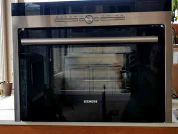 Inbouw Stoomoven Siemens Inox, Elektronische apparatuur, Oven, 60 cm of meer, Inbouw, Ophalen