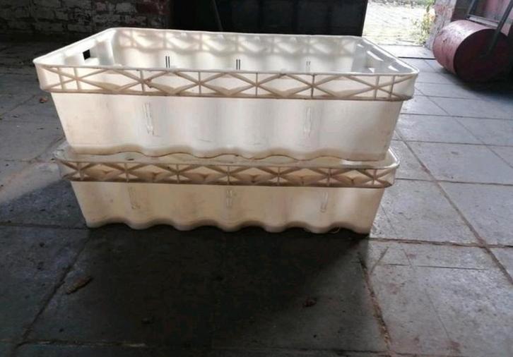 Viskisten visbakken (14 stuks) stapelbaar afwatering opslag, Watersport en Boten, Hengelsport | Algemeen, Ophalen