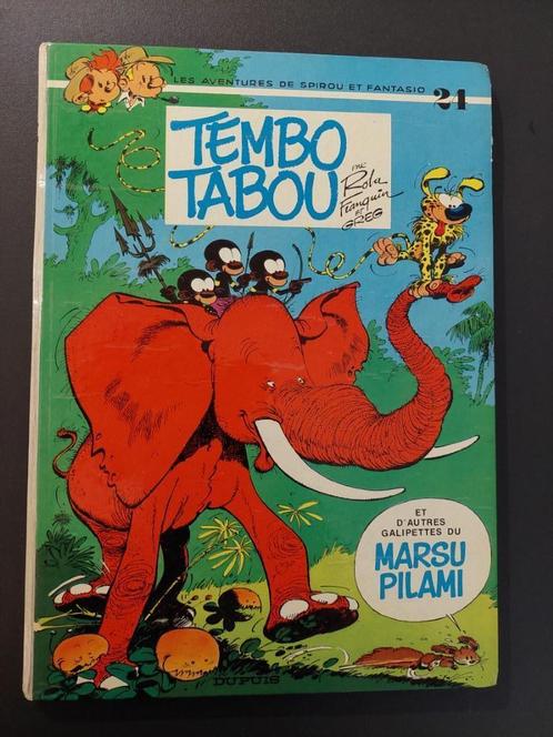 spirou et fantasio 24 - 1è edition dos rond- Tembo Tabou, Livres, BD, Utilisé, Enlèvement ou Envoi