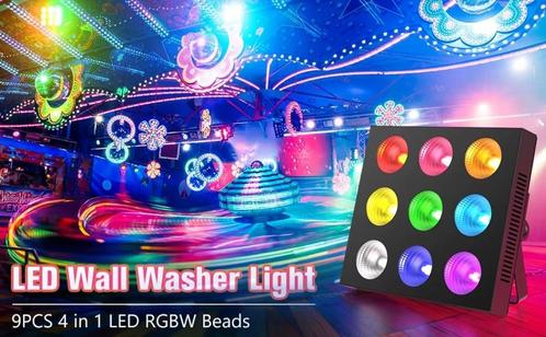 Nieuwe First Class 9 x 30W RGBW LED Par Panel, Muziek en Instrumenten, Licht en Laser, Nieuw, Licht, Geluidgestuurd, Kleur, Stroboscoopeffect