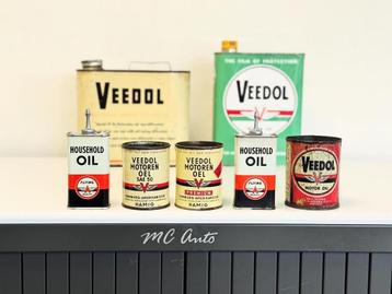 Veedol olie blikken, Verzamelen, Merken en Reclamevoorwerpen, Ophalen of Verzenden, Gebruikt, Verpakking