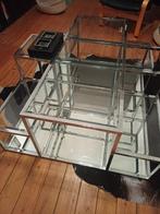 coffee table, Ophalen, Gebruikt, Vintage, 70s, Glas