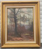 huile sur panneau sous bois signe joseph caron, Antiquités & Art, Enlèvement ou Envoi