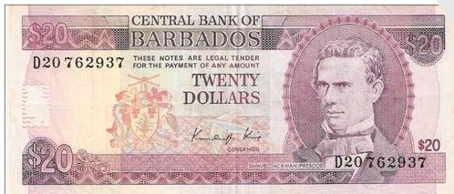 Barbade, 20 dollars, 1988, Timbres & Monnaies, Billets de banque | Amérique, Billets en vrac, Amérique centrale, Envoi
