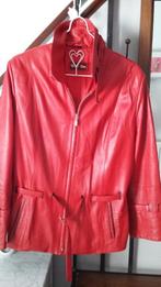 Veste courte en cuir rouge T. 42., Vêtements | Femmes, Comme neuf, Taille 42/44 (L), Benny's shop, Enlèvement