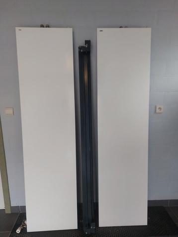 Vasco niva verticale radiatoren 202x52cm(2stuks)