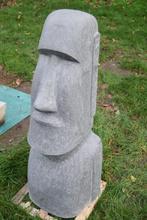 Standbeeld, buste MOAï 1 METER in gepatineerde steen (Nieuw, Tuin en Terras, Tuinbeelden, Ophalen, Nieuw, Overige materialen, Boeddhabeeld