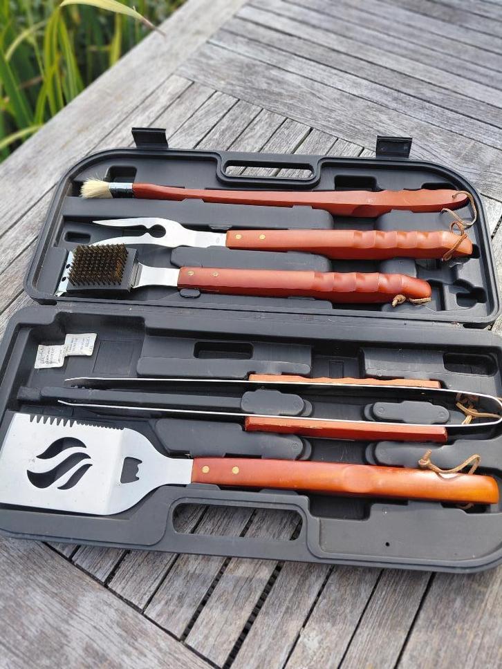 Barbecue Gereedschap van Hout, Tuin en Terras, Barbecue-accessoires, Nieuw, Ophalen of Verzenden