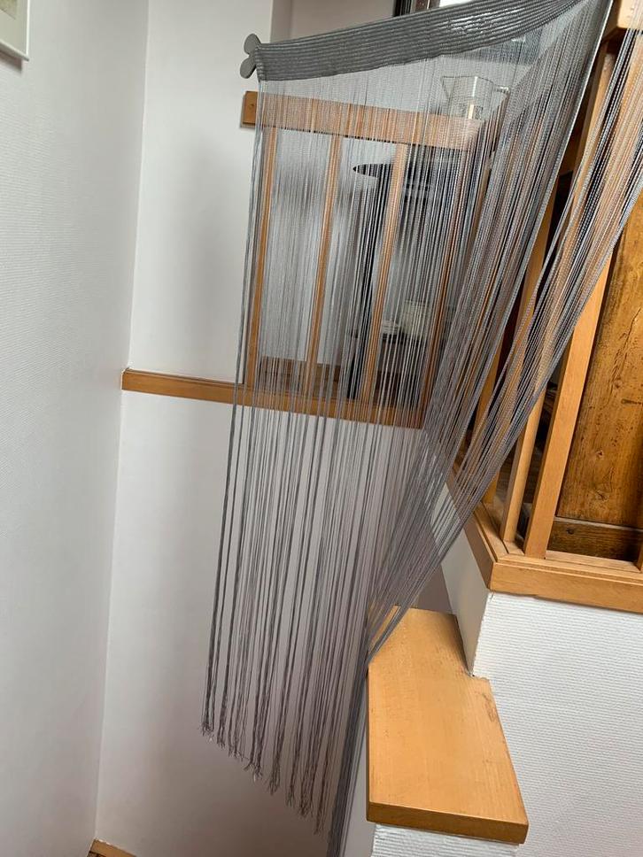 Decoratieve touwtjesgordijnen (4 stuks) +2 mooie roedes, Huis en Inrichting, Woonaccessoires | Kamerschermen, Zo goed als nieuw