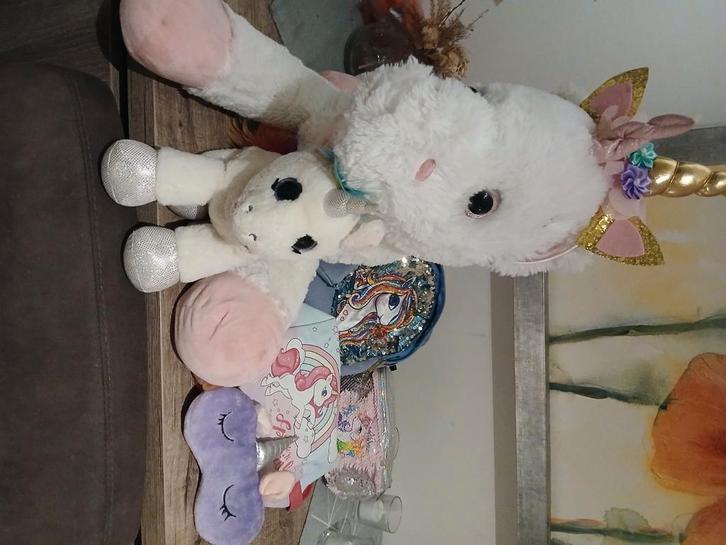 Setje Unicorns, Kinderen en Baby's, Speelgoed | Knuffels en Pluche, Zo goed als nieuw, Ophalen of Verzenden