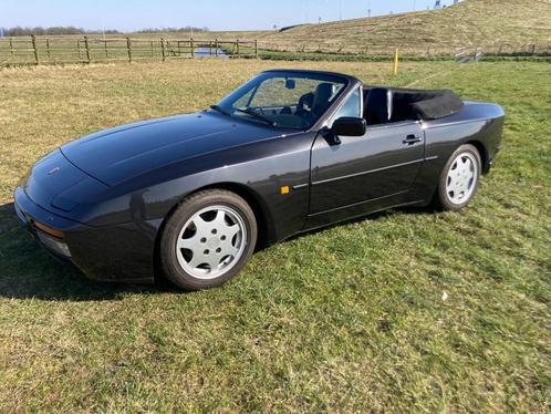 Porsche 944 3.0 S2 Cabriolet U9 1989 Zwart, Auto's, Porsche, Particulier, Bluetooth, Centrale vergrendeling, Elektrische koffer