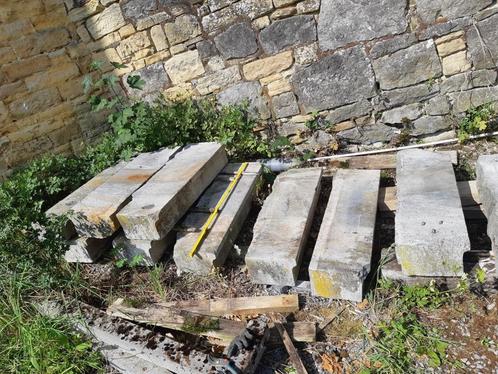 10 Marches d'escalier en pierre, Doe-het-zelf en Bouw, Metselstenen, Gebruikt, Natuurstenen, Ophalen