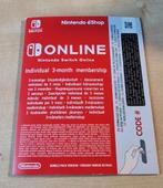 Nintendo Switch online 3 maanden individueel, Games en Spelcomputers, Ophalen of Verzenden