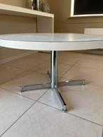Vintage witte ronde salontafel, Huis en Inrichting, Tafels | Salontafels, Ophalen, Rond, Retro