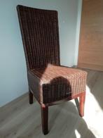6 chaises en rotin et bois, Brun, Enlèvement, Osier ou Rotin, Cinq, Six Chaises ou plus
