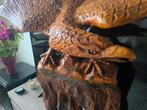Grote handgesneden houten arend 85x95 cm – Chinees, Antiek en Kunst, Ophalen