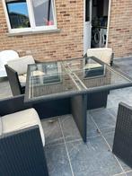 Table de jardin +4 chaises, Tuin en Terras, Ophalen, 4 zitplaatsen, Kunststof, Gebruikt