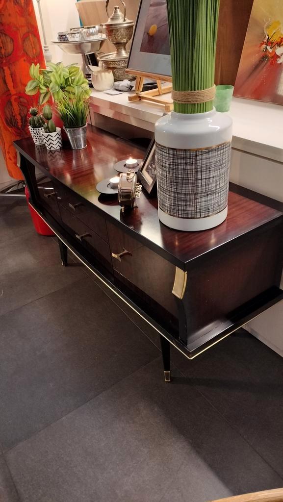 vintage mid-century dressoir en nachtkastjes., Antiek en Kunst, Antiek | Overige Antiek, Ophalen