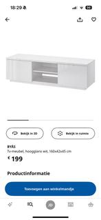 Tv meubel - IKEA, Huis en Inrichting, Kasten |Televisiemeubels, Ophalen, Zo goed als nieuw
