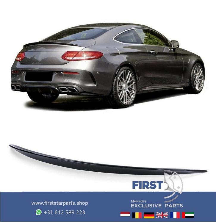 W205 C205 Mercedes C KLASSE C43 C63 AMG Coupé SPOILER ZWART, Autos : Pièces & Accessoires, Carrosserie & Tôlerie, Haillon arrière