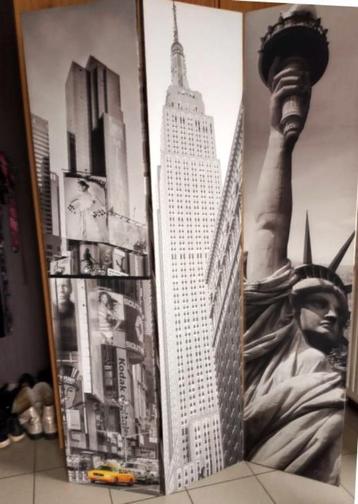 New-York scherm met 3 elementen 120 cm x 180 cm beschikbaar voor biedingen