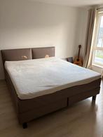 Boxspring 180x200 – met matras – €50, Maison & Meubles, Brun, Enlèvement, Utilisé, 180 cm