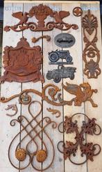 Landelijk gietijzeren tuindecoratie ornament decoratie gevel, Tuin en Terras, Ophalen of Verzenden, Zo goed als nieuw