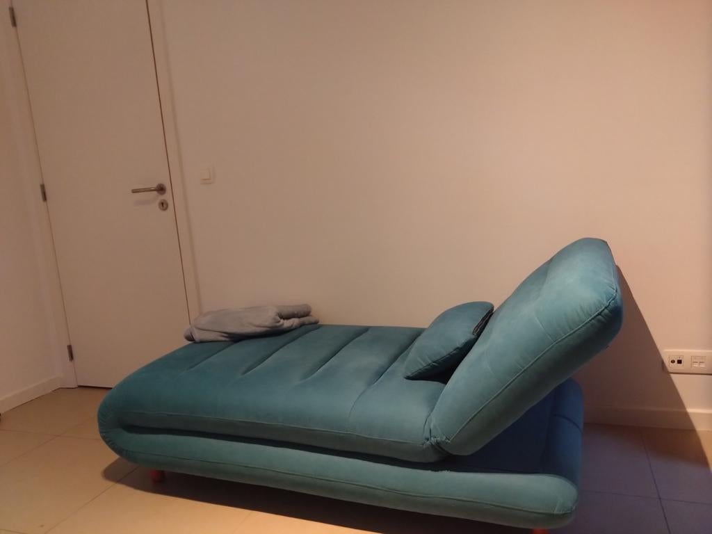 Design ligzetel / slaapzetel / fauteuil/ veranda, Maison & Meubles, Fauteuils, Comme neuf, Tissus, 75 à 100 cm, 150 cm ou plus