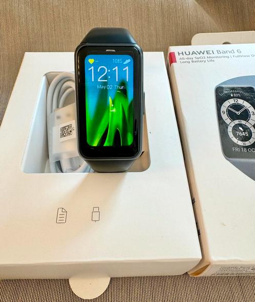 Nieuw Huawei band 6 smartwatch, Handtassen en Accessoires, Smartwatches, Nieuw, Zwart, Conditie, Ophalen of Verzenden