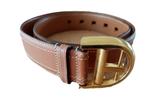Delvaux riem in bruin leer - maat 75, Echt leder, 90 tot 100 cm, Tailleriem, Ophalen of Verzenden