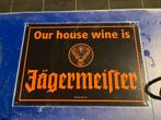 Reclamebord Jagermeister, Ophalen of Verzenden, Zo goed als nieuw, Reclamebord