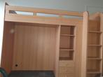 Bed half hoogslaper, Huis en Inrichting, Slaapkamer | Bedden, Ophalen, Gebruikt, 90 cm, 200 cm