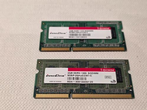 4 GB - (2x2GB), Computers en Software, RAM geheugen, Gebruikt, Laptop, 4 GB, DDR3, Ophalen of Verzenden