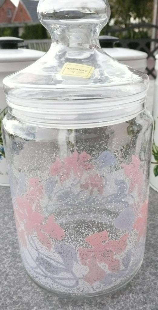 Luminarc snoepbokaal + luchtdichte bewaarbokalen 8 stuks, Diversen, Levensmiddelen, Ophalen of Verzenden