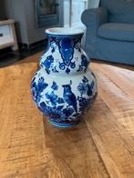 Delfts blauwe vaas - handgeschilderde vaas, Antiek en Kunst, Ophalen