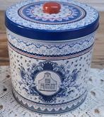 Groot Albert Heijn voorraad blik met blauw motief, Holland, Verzamelen, Blikken, Ophalen of Verzenden, Gebruikt, Overige, Overige merken