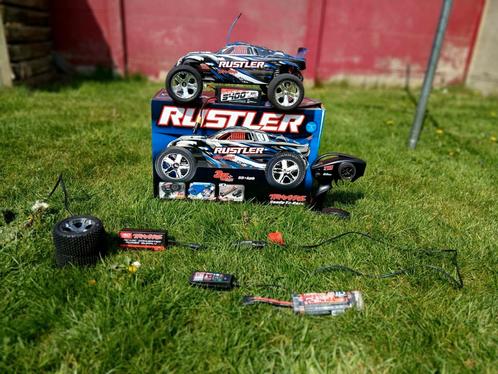Traxxas rustler 2x2, Hobby en Vrije tijd, Modelbouw | Radiografisch | Auto's, Gebruikt, Auto offroad, Elektro, Ophalen