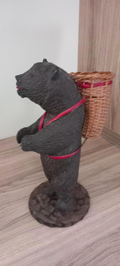 Oude houten beer Interlaken Zwarte Woud, Antiek en Kunst, Kunst | Beelden en Houtsnijwerken, Ophalen of Verzenden