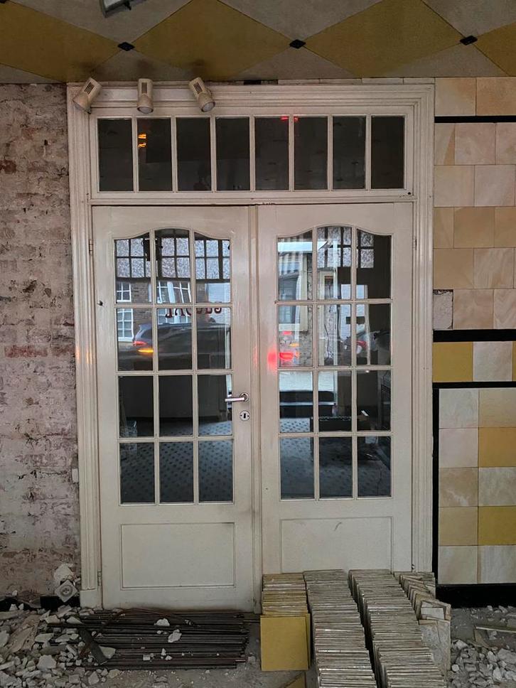 Oude deuren, Doe-het-zelf en Bouw, Deuren en Vliegenramen, Gebruikt, Binnendeur, 200 tot 215 cm, 120 cm of meer, Hout, Ophalen