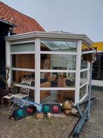 Serre / aanbouw 2.40 bij 3 meter lang, Jardin & Terrasse, Abris de jardin, Comme neuf, Enlèvement ou Envoi, 2 fenêtres