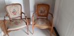 2 vintage armchairs hand geborduurd, Enlèvement