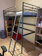 Lit mezzanine (metal) + matelas, Maison & Meubles, 100 cm, 210 cm, Enlèvement, Une personne