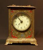 N1 1900 MUCHA superbe pendule pendulette Art nouveau bronze, Antiquités & Art, Antiquités | Horloges, Enlèvement ou Envoi