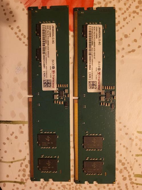 Transcend DDR5 16GB (2x8GB), Computers en Software, RAM geheugen, Zo goed als nieuw, DDR5, Ophalen of Verzenden