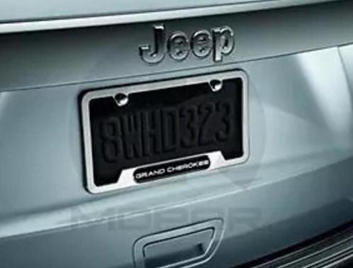 Support plaque d'immatriculation Jeep Grand Cherokee Mopar, Autos : Divers, Tuning & Styling, Enlèvement ou Envoi