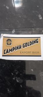 Oud bieretiket Campina golding bbr Campina Desschel, Verzamelen, Ophalen of Verzenden, Zo goed als nieuw