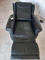 Mooie zwarte lederen hukla zetel, Ophalen